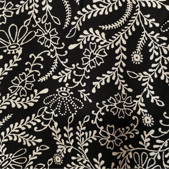 Old Navy Women's Drop-Waist Black With White Floral Dress Size XL New With Tag - Picture 8 of 11